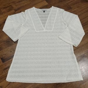 Womens ivory swimsuit cover up size M